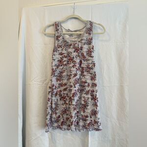 Free People Floral Ruffle Sleeveless Dress